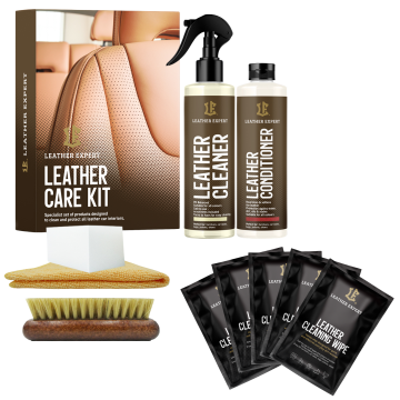 Leather Expert Leather Expert Car Leather Care Kit zestaw do czyszczenia i pielęgnacji skóry samochodowej 2x250ml 500ml 0,5l