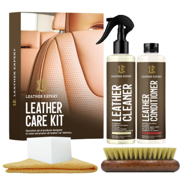 Leather Expert Leather Expert Car Leather Care Kit zestaw do czyszczenia i pielęgnacji skóry samochodowej 2x250ml 500ml 0,5l
