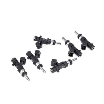 Deatschwerks Bosch EV14 zestaw 6 wtryskiwaczy paliwa 1100cc/min, BMW E46 M52 1998-2000, BMW E90-E93 N52 2007-13, and Porsche 911 997.1 3.6L turbo 2005-09