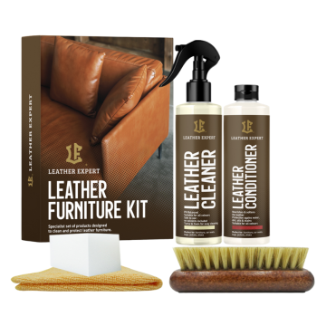 Leather Expert Furniture Kit zestaw do czyszczenia i pielęgnacji mebli skórzanych 2x250ml 500ml 0,5l