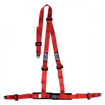 Pasy bezpieczeństwa GT2I CEE 2" 3 punktowe EEC Czerwone