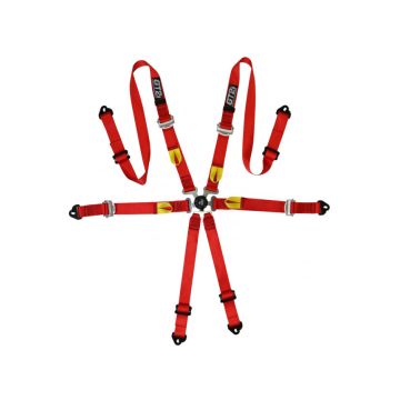 Pasy bezpieczeństwa GT2I Pro V3 FIA 8853-2016 Czerwone