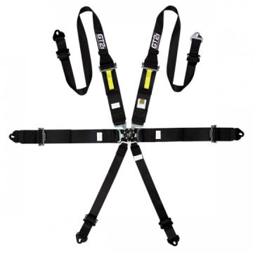 Pasy bezpieczeństwa GT2I Race 6 punktowe FIA 8853-16 Czarne