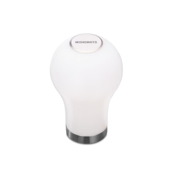 Gałka zmiany biegów Mishimoto okrąła biała