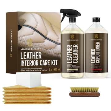 Leather Expert Interior Care Kit zestaw do czyszczenia i pielęgnacji skóry 2x1000ml 2000ml 2l