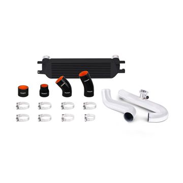 Mishimoto Ford Mustang EcoBoost Intercooler Kit 2015+ Black w/ Polished Pipes