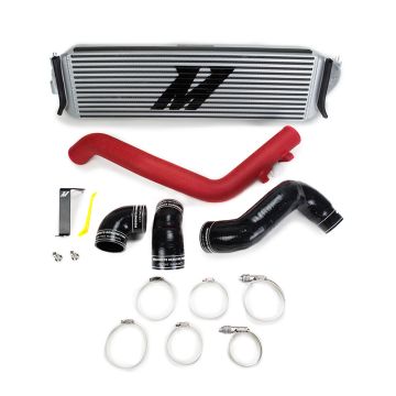 Mishimoto Honda Civic Type R Intercooler Kit 2017+ Silver w/ Wrinkle Red Pipes
