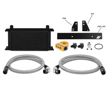Mishimoto Nissan 370Z Thermostatic Oil Cooler Kit 2009+ Silver