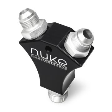 Nuke Performance Y-Block Adapter Fitting with 2x AN8 and 1x AN10