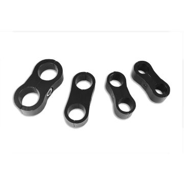 Podwójny uchwyt na przewód AN4 Czarny