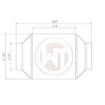 Racing Catalyst Converter Wagner Tuning 200CPSI with EU6 coating WT-009001013-200CPSI 1 526,85 zł