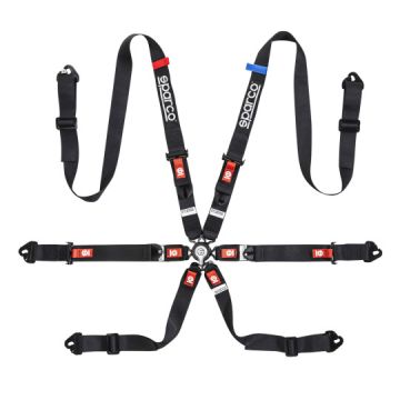 Sparco Competition H-2 6-Points 2" Harness Black FIA Approved 8853-2016 04821H1.N 1 028,99 zł