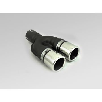 Uniwersalna końcówka tłumika okrągła 60mm długość 170mm średnica montażowa 50mm