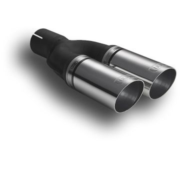 Uniwersalna końcówka tłumika okrągła 60mm długość 220mm średnica montażowa 50mm