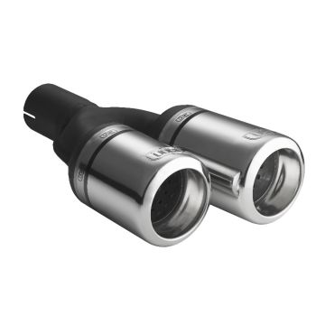 Uniwersalna końcówka tłumika okrągła 80mm długość 200/180mm średnica montażowa 45mm