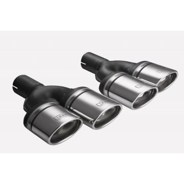 Uniwersalna końcówka tłumika owalna 95×65mm długość 200mm średnica montażowa 45mm