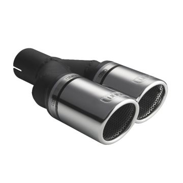 Uniwersalna końcówka tłumika okrągła 100mm długość 200/180mm średnica montażowa 50mm