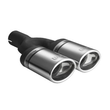 Uniwersalna końcówka tłumika owalna 95×65mm długość 160mm średnica montażowa 45mm