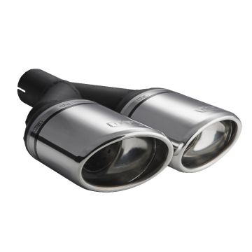 Uniwersalna końcówka tłumika owalna 120×80mm długość 250mm średnica montażowa 50mm