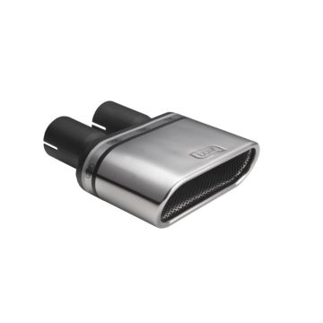 Uniwersalna końcówka tłumika owalna 167×60mm długość 120mm średnica montażowa 50mm