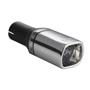 Uniwersalna końcówka tłumika prostokątna 80×65mm długość 120mm średnica montażowa 45mm