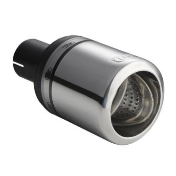 Uniwersalna końcówka tłumika okrągła 100mm długość 120mm średnica montażowa 50mm