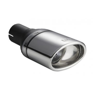 Uniwersalna końcówka tłumika owalna 120×80mm długość 120mm średnica montażowa 45mm