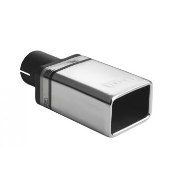 Uniwersalna końcówka tłumika prostokątna 82×54mm długość 120mm średnica montażowa 50mm