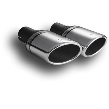 Uniwersalna końcówka tłumika owalna 95×65mm długość 120mm średnica montażowa 45mm