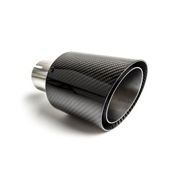 Uniwersalna końcówka tłumika okrągła 90mm długość 105mm średnica montażowa 50mm