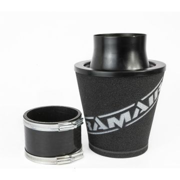 Uniwersalny stożkowy filtr powietrza aluminium Ramair JS-175-100-BK-KIT 102mm