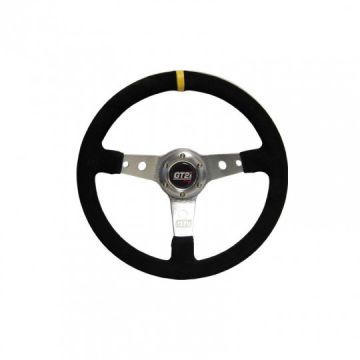 GT2I Race Suede Steering Wheel Dished 75 (Suede + Silver Spoke) MR-VOL001 258,99 zł