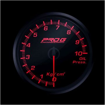 Wskaźnik Pro G Race Series RC, ciśnienia oleju Kg/cm2 RED 52mm