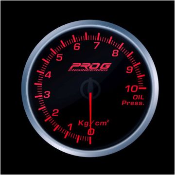 Wskaźnik Pro G Race Series RS, ciśnienia oleju Kg/cm2 RED 60mm