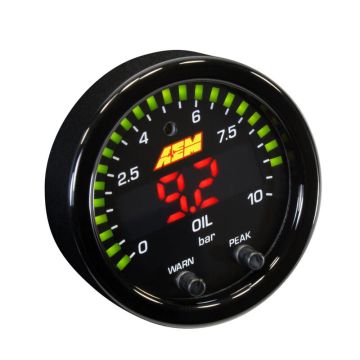 Wskaźnik ciśnienia oleju AEM X-Series  10 Bar 150 PSI