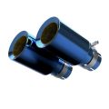 Tytanowe końcówki wydechu niebieskie Restomotive