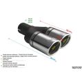 Uniwersalna końcówka tłumika okrągła 70mm długość 200/180mm średnica montażowa 45mm N2-70RSP/45 332,00 zł-2