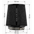 Stożkowy filtr powietrza FMIC.Pro dł. 100mm średnica montażowa 89mm czerwony-7