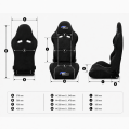 Sportowy fotel samochodowy FMIC.Pro GT100 rozmiar L FP-SEAT-010 1 149,99 zł-6