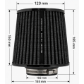 Stożkowy filtr powietrza FMIC.Pro dł. 150mm średnica montażowa 102mm niebieski-6