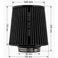 Stożkowy filtr powietrza FMIC.Pro dł. 175mm średnica montażowa 80mm czerwony-7