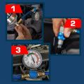 Preparat CarFix 5w1 do uzupełniania klimatyzacji R1234yf 235ml + przewód YF z manometrem-2