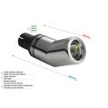 Uniwersalna końcówka tłumika okrągła 80mm długość 170mm średnica montażowa 50mm N1-13-1/50 197,00 zł-2