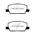 DP22420 Klocki hamulcowe GREENSTUFF EBC Brakes Opel Mokka X VAUXHALL Mokka X DP22420 349,00 zł-5