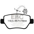 DP42258R Klocki hamulcowe YELLOWSTUFF EBC Brakes Maserati Ghibli M157 Quattroporte M156 Maserati Ghibli Quattroporte DP42258R 961,40 zł-2