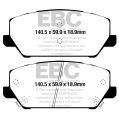 DPX2343 Klocki hamulcowe ULTIMAX2 EBC Brakes Hyundai Hyundai Portugal Kauai N Kona N i30 N PD DPX2343 349,60 zł-2