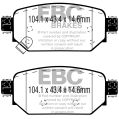 DP43081R Klocki hamulcowe YELLOWSTUFF EBC Brakes Mazda 3 BN Mazda 3 BN CX3 DP43081R 676,40 zł-2