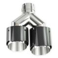 Końcówka wydechu tłumika zestaw FMIC.Pro karbon połysk średnica 102mm montażowa 51mm-3