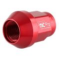 Kuta nakrętka aluminiowa do kół FMIC.Pro M12x1.25 Czerwona 1 szt.  stożkowa przelotowa 7075-T6 FP-O-NU-002-R-X1 14,99 zł-2