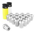 Kute nakrętki aluminiowe do kół  FMIC.Pro M14x1.25 Srebrne 20szt. stożkowe przelotowe 7075-T6 FP-O-NU-003-S 279,98 zł-2